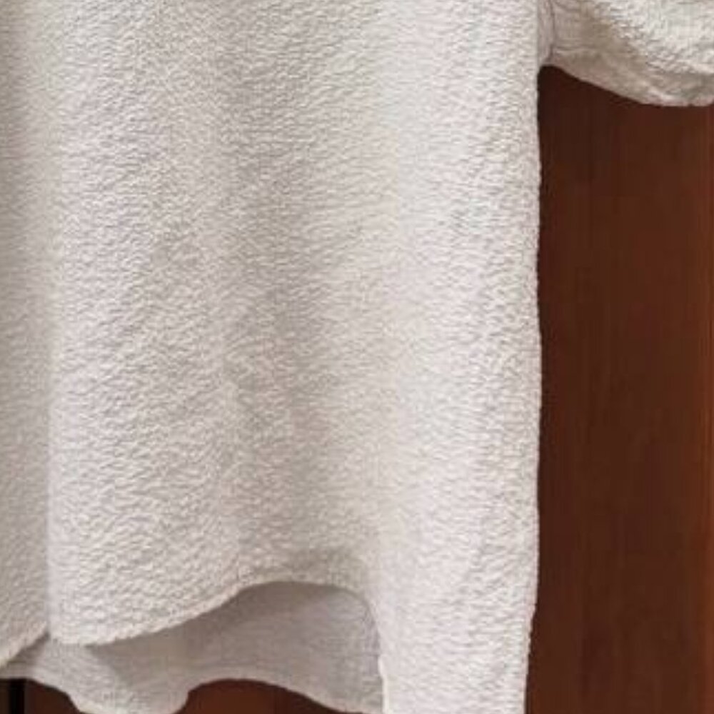 White Short Sleeve Blouse - Picture 3 of 3